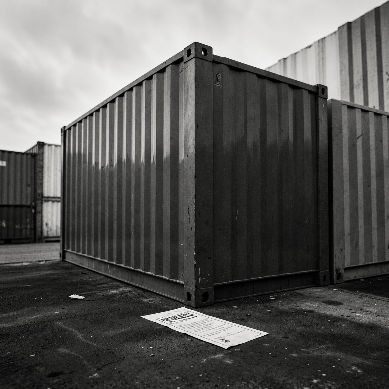 Shipping containers at the port — import, export, movement